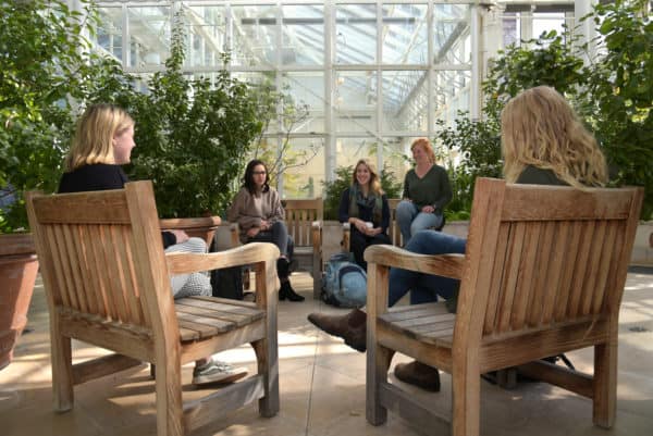 Students in conservatory