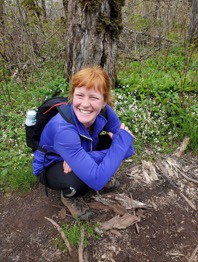 Sarah on the Woodland Trails